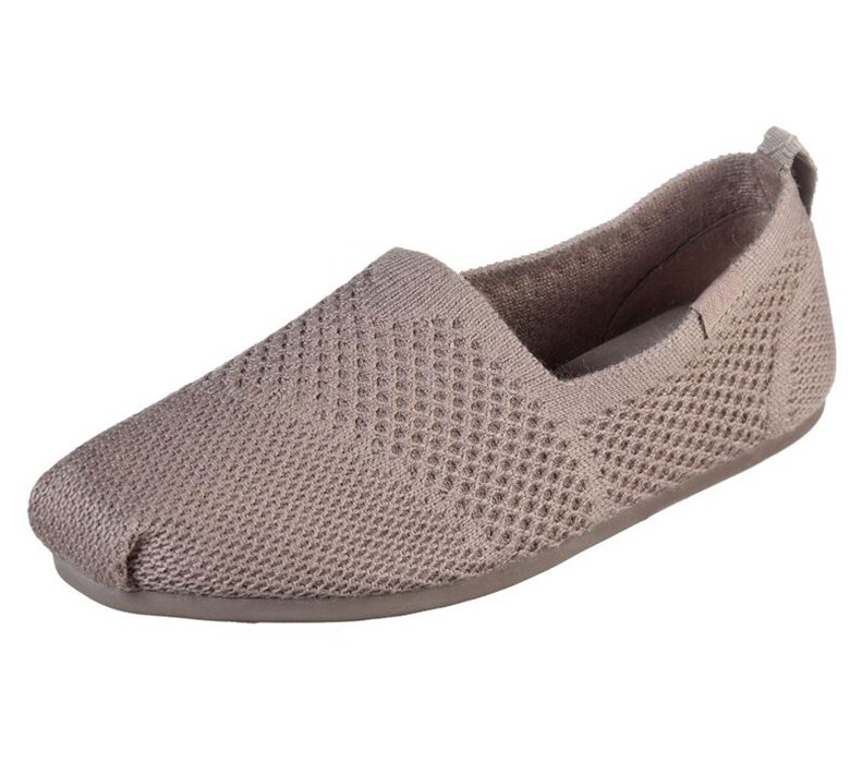 Skechers Bobs Plush - Autumn Leaf - Womens Flats Shoes Khaki [AU-ES2936]